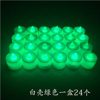 新年过年春节正月十五送灯LED电子蜡烛灯用品上坟供奉装饰布置