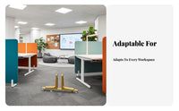 Office Divider Foot Mobile with Brakes Room Divider Feet Movable Design Partition Support for Facility Managers, Co-Working Space, Commercial Spaces