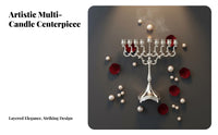 Zinc Alloy Candle Stand Elegant Design European Design Candlestick Metal Candlestick Elegant Designs Metal Table Centerpiece