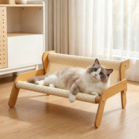 Raised Cat Lounge Lightweight Cat Sofa Cozy Kitty Lounge Chair Sturdy for Cats, Small Pets, Living Room