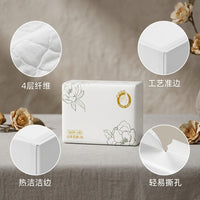 Congma Huayu Facial Tissues, Enlarged and Thickened, Household Economical Pack, Wet-Wipeable Sanitary Paper for Babies
