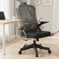 Ergonomic Office Chair with Adjustable Height and Lumbar Support, Swivel Desk Chair for Study and Work