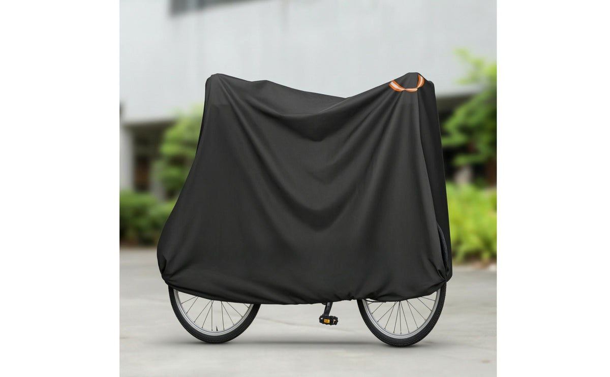 Waterproof Bike Cover with Loop Windproof Bike Storage Cover Heavy-Duty Anti-Fading for Outdoor, Garage, Balcony