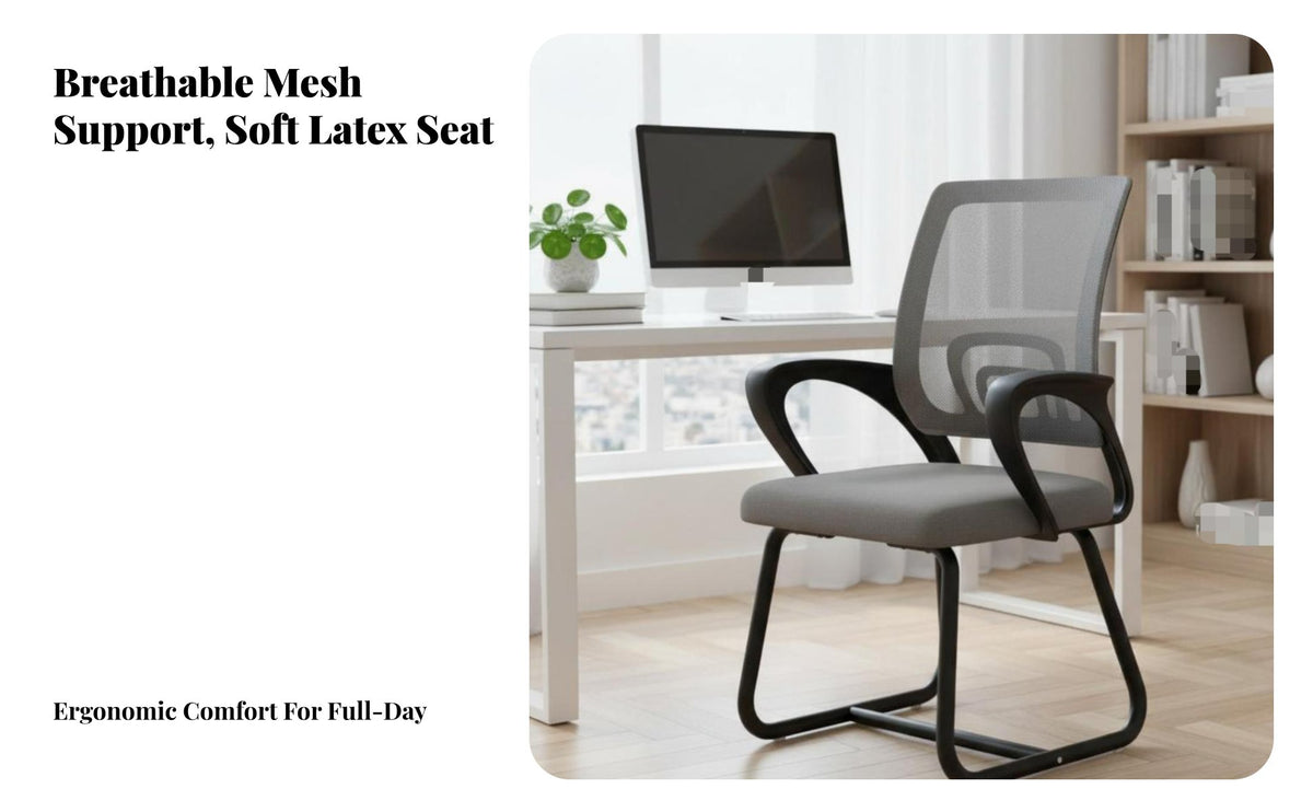 Ergonomic Mesh spine Chair Height Adjustable Ergonomic Mesh Task Chair 360-Degree rotate Office Furniture for Students, esports participants, Study Room, Workstation