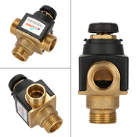 Brass Thermostatic Mixing Valve with Automatic Temperature Control