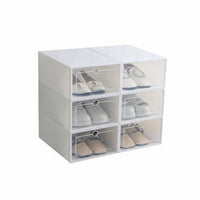 Clear Stackable footwear container Transparent View Stackable footwear container debrisproof