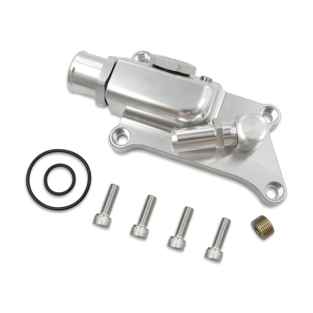 Coolant Housing with Straight Inlet Compatible Component for Engine Bay