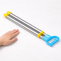 Extendable Stainless Steel Water Gun, High-Pressure Water Sprayer with Dual Nozzle for Various Spray Patterns, Waterproof, 54-93cm