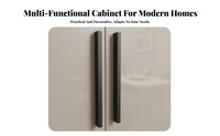 Modern Design Wine Rack Cabinet Multi-Functional Wine Bar Cabinet Sturdy and Long-Lasting Sideboard with Hutch Adjustable Shelves for Home Entertainers, Homeowners, Adults, Entryway, Kitchen