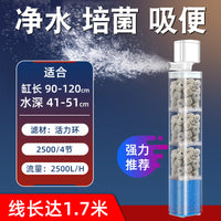 鱼缸过滤器系统整套循环小金鱼缸小型水泵上氧气泵一体陶瓷鱼盆
