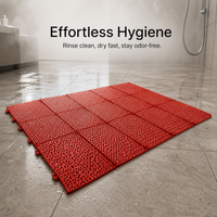 Interlocking Non-Slip Shower Mat for Bathroom and Pool Areas