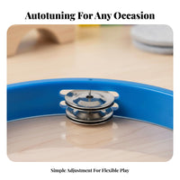 Handheld Tunable Tambourine Child-Safe Percussion Instrument Develops Movement Skills Hand Drum Sturdy Frame for Preschoolers, Beginners, Early Education, Band Performance, Classroom, Group Play