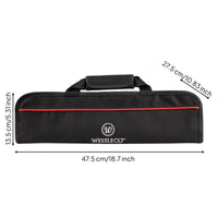 Chef Roll Bag Oxford Textile Zippered Bag Padded for Chefs