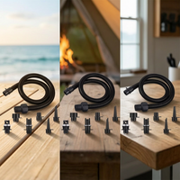 Screw-Type Multi-Function Electric Air Pump for Inflatable Boats, Rafts, Beds, and Surfboards