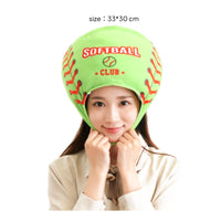 Soft Softball Head Cover Lightweight Soft Fabric Hat Decorative Novelty Hat Funny for Performers