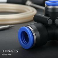 High Temperature Resistant Push-to-Connect Quick Connect Pipe Fitting for Gardeners, DIY Enthusiasts, Greenhouse, Garden, Patio