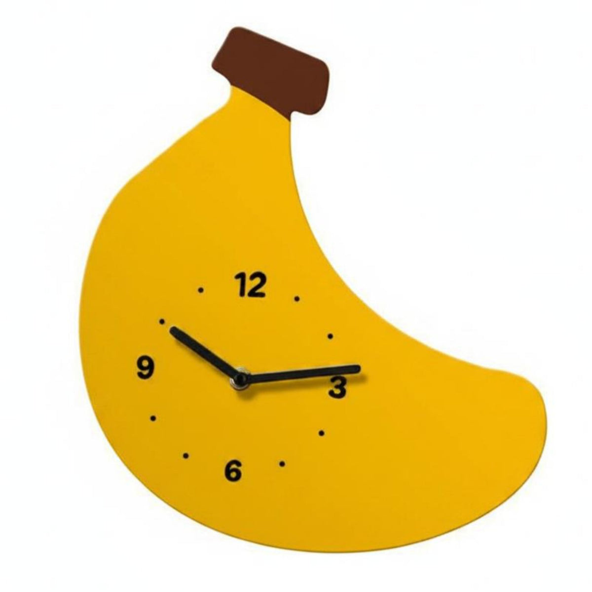 Silent Banana Wall Clock Decorative Cartoon Banana Wall Clock Operated Home Decor for Kitchen
