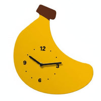 Silent Banana Wall Clock Decorative Cartoon Banana Wall Clock Operated Home Decor for Kitchen