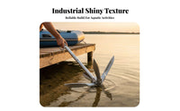 Inflatable Boat Anchor Foldable Design Carbon Steel Lotus Anchor Aquatic Hardware Rust-Resistant Space-Saving Storage