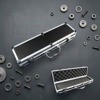 Foam-Lined Aluminum Case Metal Latches Hardhard-Shell Enclosure Industrial Style