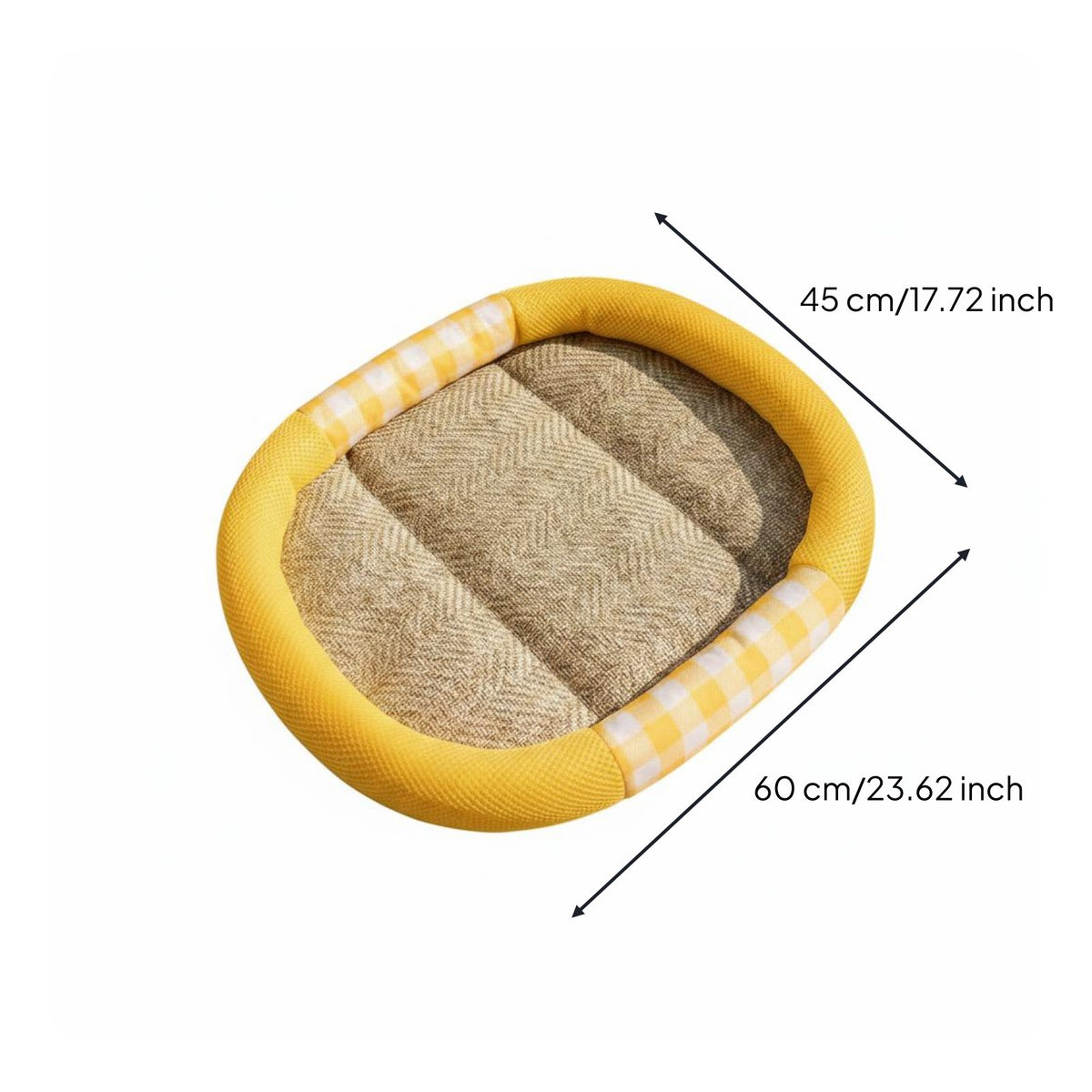 Woven Pet Bed Summer Use Dog Cooling Bed Breathable for Hot Weather, Cats
