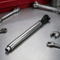 Reversible Ratchet Wrench Long-Handled Drive Ratchet Chrome Steel Socket Wrench Straight for Mechanics, Diyers, Automotive Repair, Maintenance, Garage