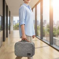 Insulated Meal Carrier Reusable Meal Carrier with Pockets Soft for Office Workers, Students, Work, Picnic