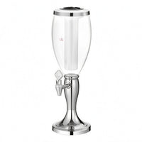Illuminated Beer Dispenser Column Matching Base Single Beer Column Transparent Drinkware