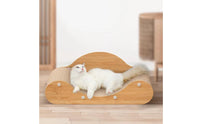 Large Size Chaise Lounge Cat Scratcher 2-in-1 Design Corrugated Cat Scratcher Sofa for Multiple Cats