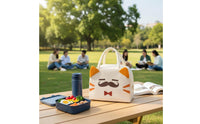 Cartoon Lunch Box Bag Sturdy Insulated Lunch Tote Easy to Clean for School