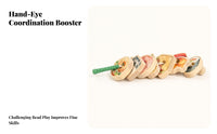 Fruit and Vegetable Lacing Beads Food Threading Toy Colorful Child-Led Threading and Lacing Toy