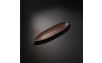 Leaf-Shaped Serving Tray Decorative Leaf-Shaped Tray Narrow Wooden Platter for Simplicity Lovers, Tabletop Decor