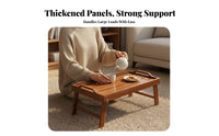 Japanese-Design Design Tatami Tea Table with Storage Sturdy Construction Tatami Desk Stable Structure Household Furniture Rounded Corners for Minimalists, Apartment Dwellers, Families, Bay Window, Bedroom, Floor Seating Area, Living Room