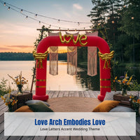 Square Wedding Arch, LOVE Tunnel, Linked Banquet Ceremony Decor, Rainbow Gate