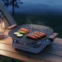 Multi-Purpose Korean Barbecue Pan Even Heating Korean Bbq Pan Food Grade Safe Coating for Outdoor