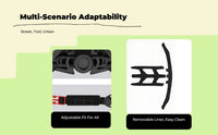 Bike Helmet: Adjustable Ventilation
