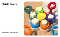 Educational Color Shape Matching Toy Fine Dexterity Skills Development Geometric Block Sorting Toy Hand-Eye Coordination