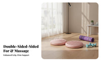 Mindfulness Balance Pad Anti-Slip Wobble Pad Inflatable Balance Disc Two-Sided-Sided Design Central Stability Disc Ergonomic