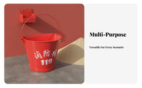 Space-Saving Semi-Circular Fire Pail Long-Lasting Stainless Steel Sand Pail High-Visibility Markings Wall-Mounted Fire Pail for Safety Away from Icers, Property Managers, Building Administrators, Corridors, Gas Stations, Public Buildings, Warehouses