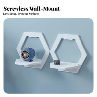 Hexagonal Shelf Set adaptable Hexagonal suspended Box Combinable Design
