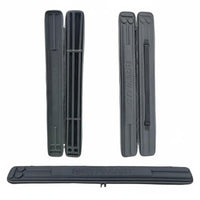Drop-Proof 1/2 Split Cue Storage Case Long-Lasting Exterior EVA Pool Stick Carrying Case Soft Lined Interior Hard Shell Billiard Cue Bag Adjustable Shoulder Strap for Travel