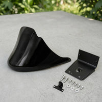 Streamlined Motorcycle Lower Fairing with Bracket Curved Lower Fairing Cover Black Engine Guard Aftermarket for Riders