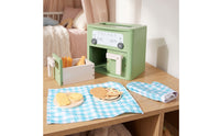 Toy Air Fryer with Pretend Meal Items Air Fryer Child-Friendly Kitchen Playset with Pretend Meal Items for Preschoolers