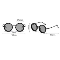 Adjustable ND Lens Sunglasses Protection Polarized Variable Tint Sunglasses Blue Light Blocking Light Round Steampunk Glasses for Driving, Fishing