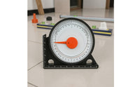 Accurate Angle Gauge with Bubble Level Compact Angle Locator with Base Portable Slope Measuring Tool Lightweight for Woodworkers