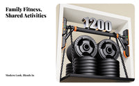 Multi-Functional No-Drill Pull up Bar Damage-without Drilling No-Drill Chin-up Bar Heavy Duty Anti-Slip for Children, Indoor