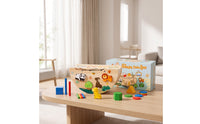 Shape Sorting Toys Box Learning Educational Toy with Wooden Blocks Colorful Matching Box with Blocks for Infants