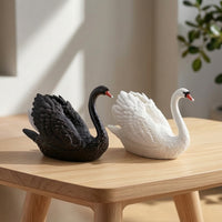 Swan Figurine Detailed Swan Model Cognitive Ornament for Kids, Sensory Play