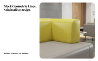 Minimalist design Sofa, Armchair, and Table Group Modern Design Reception Area Set Business visual design business Furniture configurable Configuration for Studio Owners, Office Managers, Interior Designers, Waiting Room, Lounge, Lobby