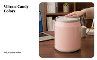Beverage Can Shaped Trash Bin Sturdy PP Material Carbonated Can Garbage Bin Easy to Clean Press Top Wastebasket for Kids, Adults, Car, Bedroom